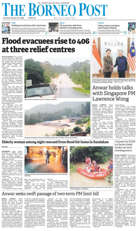 Cover of The Borneo Post (Sabah)