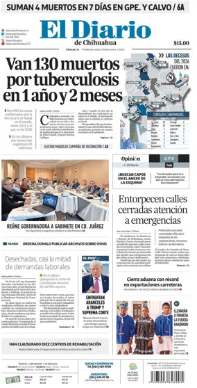 Cover of El Diario de Chihuahua