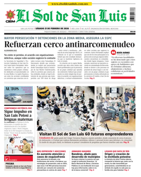 Cover of El Sol de San Luis Potosi