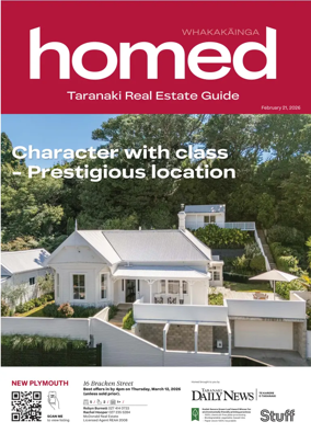Cover of Homed Taranaki Daily News