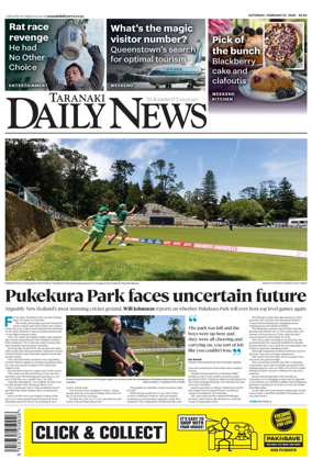 Cover of Taranaki Daily News