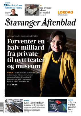 Cover of Stavanger Aftenblad