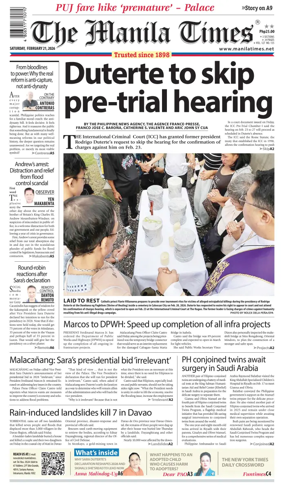Cover of The Manila Times