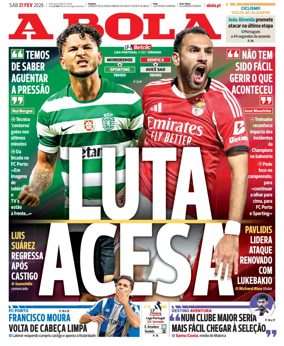 Cover of A BOLA (Portuguese)