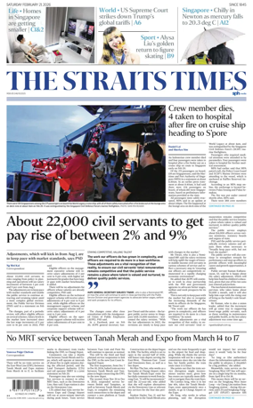 Cover of The Straits Times