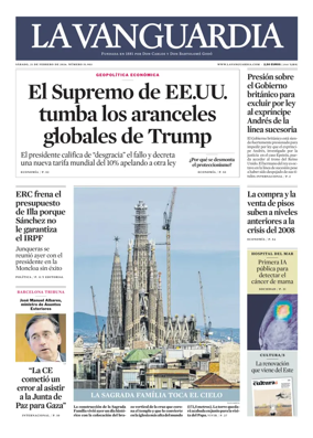 Cover of La Vanguardia