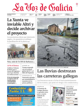 Cover of La Voz de Galicia (Barbanza)