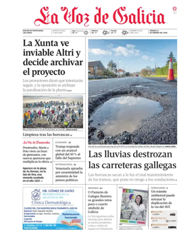 Cover of La Voz de Galicia (Pontevedra)