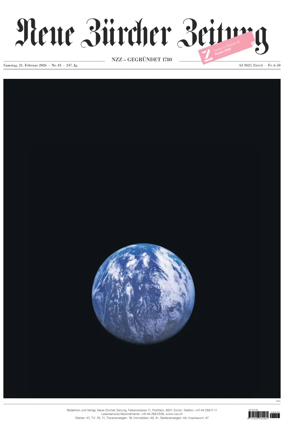 Cover of Neue Zurcher Zeitung