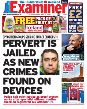 Cover of Huddersfield Daily Examiner
