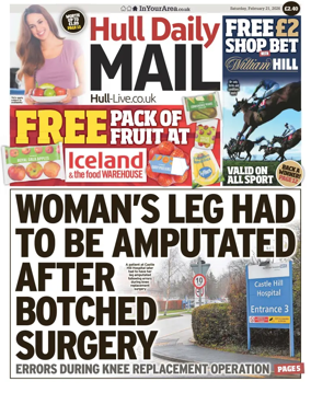 Cover of Hull Daily Mail