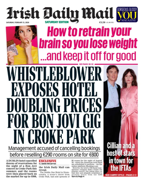 Cover of Irish Daily Mail