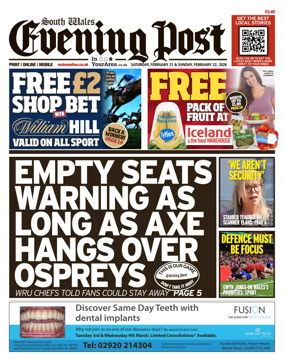 Cover of South Wales Evening Post