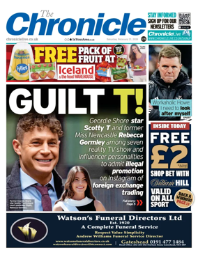 Cover of The Chronicle (South Tyneside and Durham)