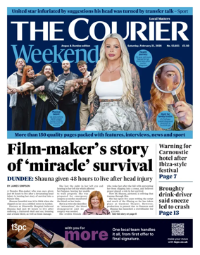 Cover of The Courier & Advertiser (Angus and Dundee)