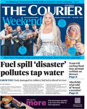 Cover of The Courier & Advertiser (Perth and Perthshire Edition)