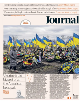 Cover of The Guardian e-paper Journal
