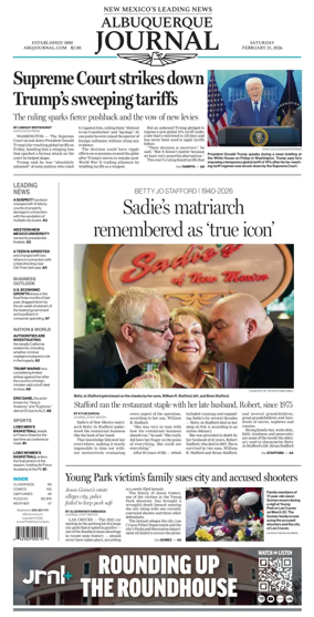 Cover of Albuquerque Journal