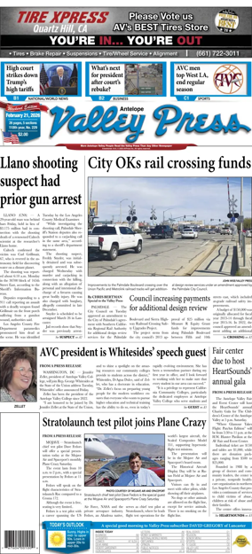 Cover of Antelope Valley Press