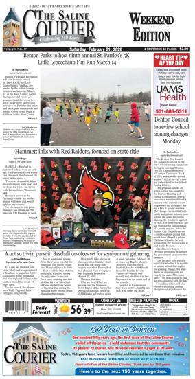 Cover of The Saline Courier Weekend