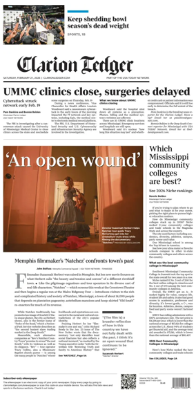 Cover of Clarion Ledger