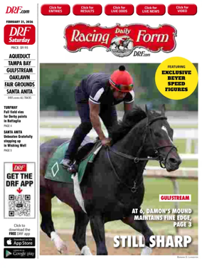 Cover of Daily Racing Form National Digital Edition