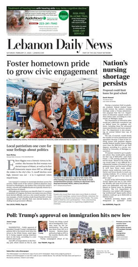 Cover of Lebanon Daily News