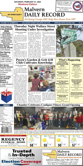 Cover of Malvern Daily Record