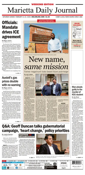 Cover of Marietta Daily Journal