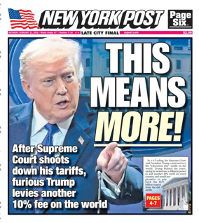 Cover of New York Post
