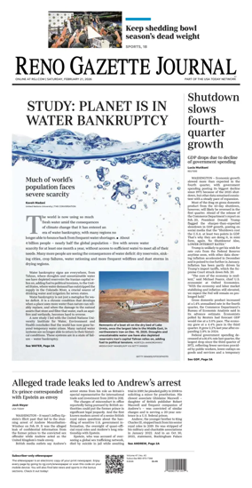 Cover of Reno Gazette Journal