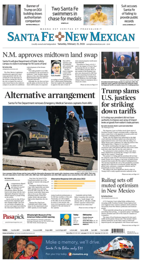 Cover of Santa Fe New Mexican