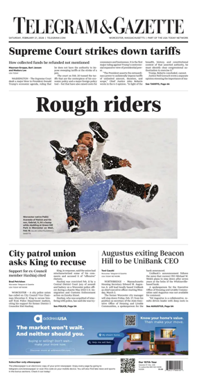 Cover of Telegram & Gazette