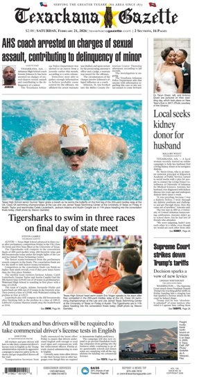 Cover of Texarkana Gazette
