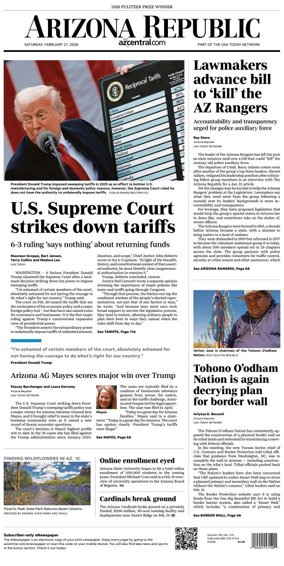 Cover of The Arizona Republic