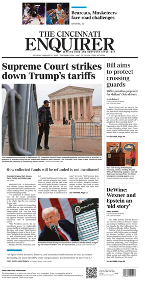 Cover of The Cincinnati Enquirer