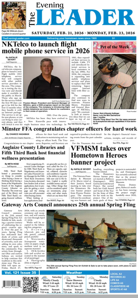 Cover of The Evening Leader