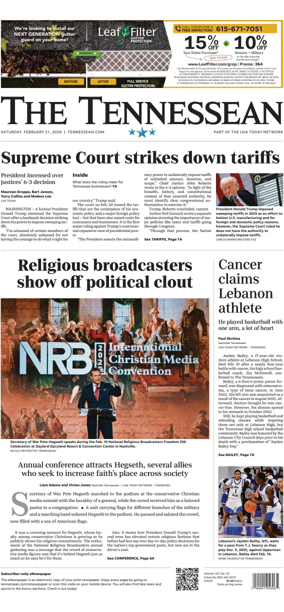 Cover of The Tennessean