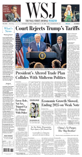Cover of The Wall Street Journal
