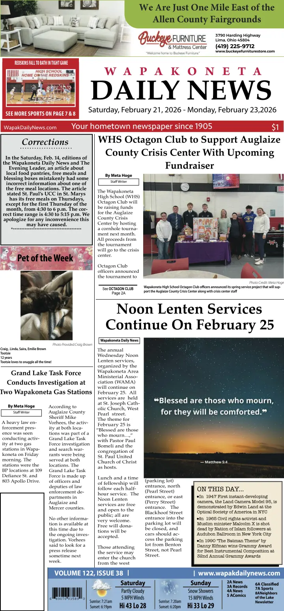 Cover of Wapakoneta Daily News