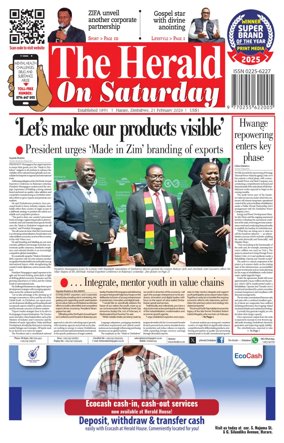 Cover of The Herald (Zimbabwe)