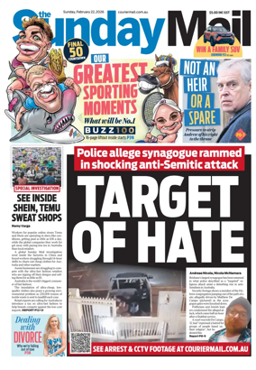 Cover of The Courier-Mail