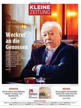 Cover of Kleine Zeitung Kaernten