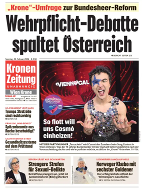Cover of Kronen Zeitung
