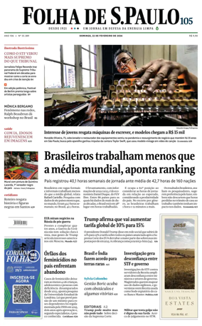 Cover of Folha de S.Paulo