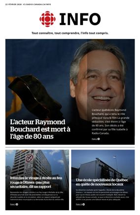 Cover of Radio-Canada Info