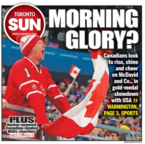 Cover of Toronto Sun