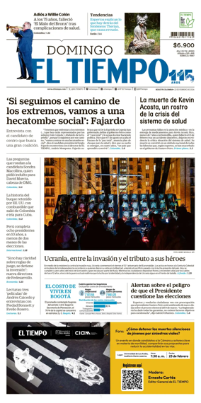 Cover of El Tiempo (Bogota)
