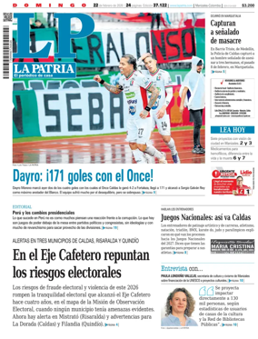 Cover of La Patria (Colombia)