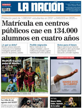 Cover of La Nacion (Costa Rica)